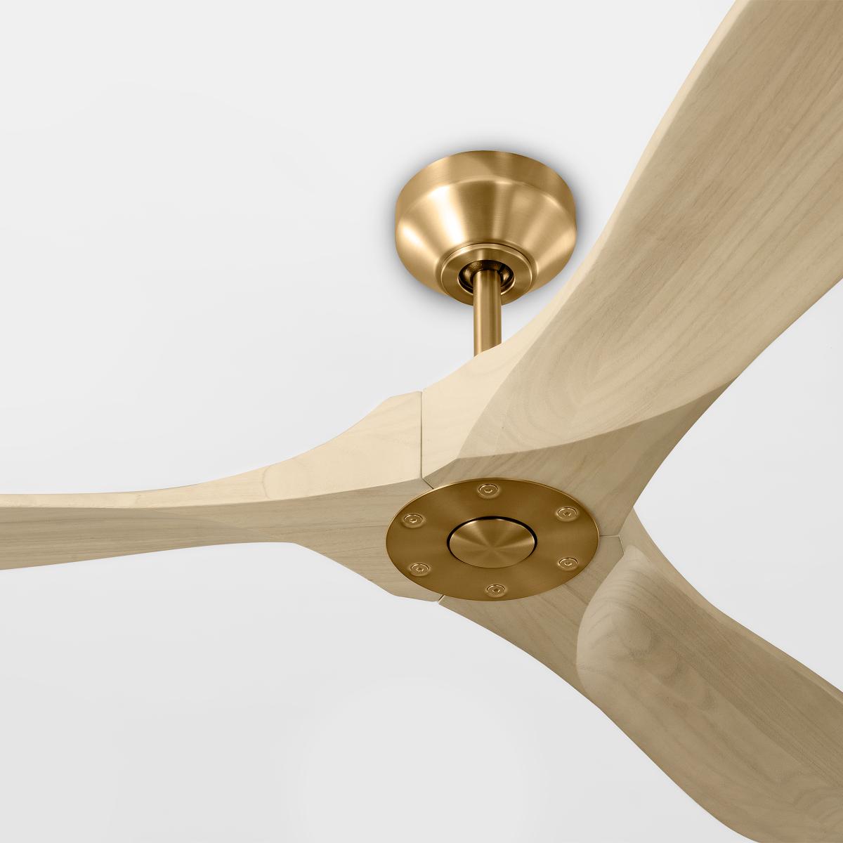 Maverick Smart 52" Burnished Brass Ceiling Fan - Bees Lighting