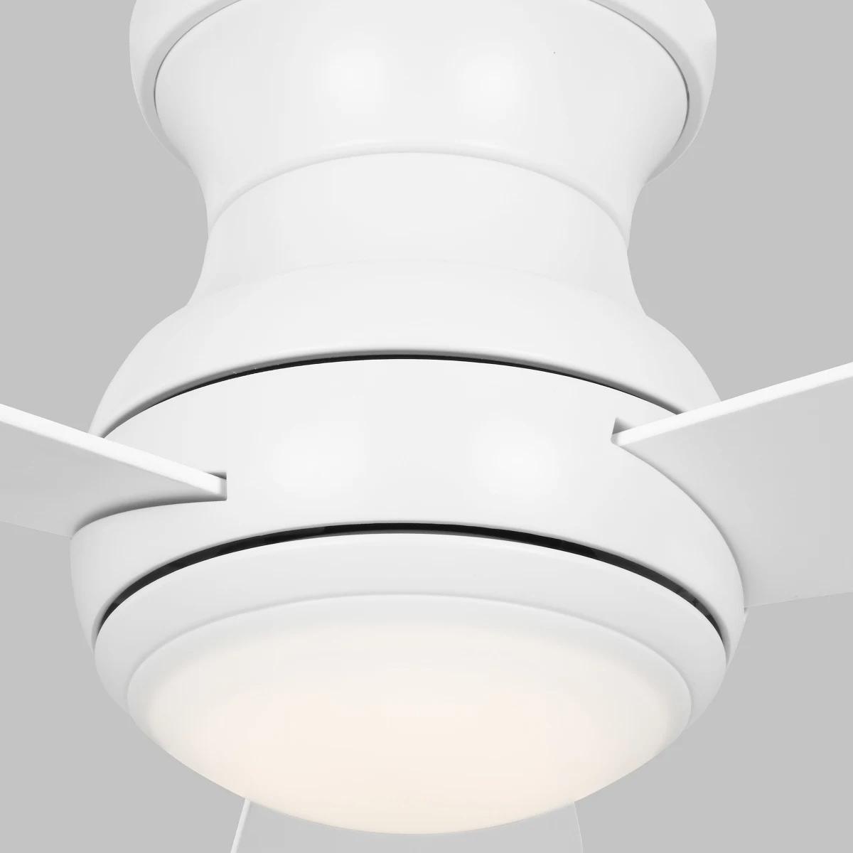 Orbis 52 Inch Hugger LED Ceiling Fan With Wall Control - Bees Lighting