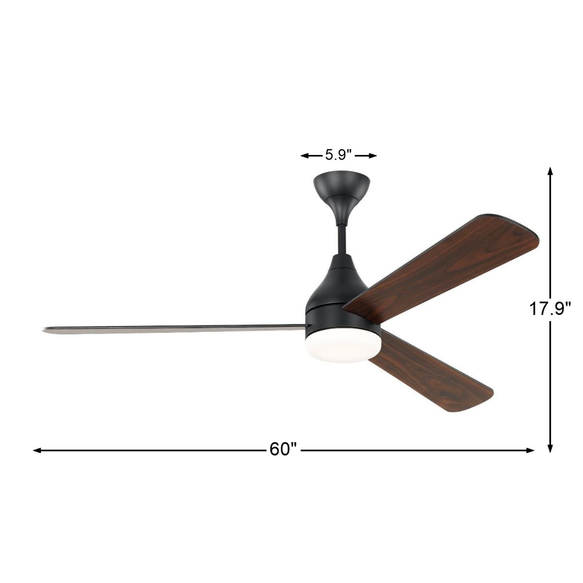 Streaming 60 Inch LED Outdoor Smart Ceiling Fan With Light And Remote