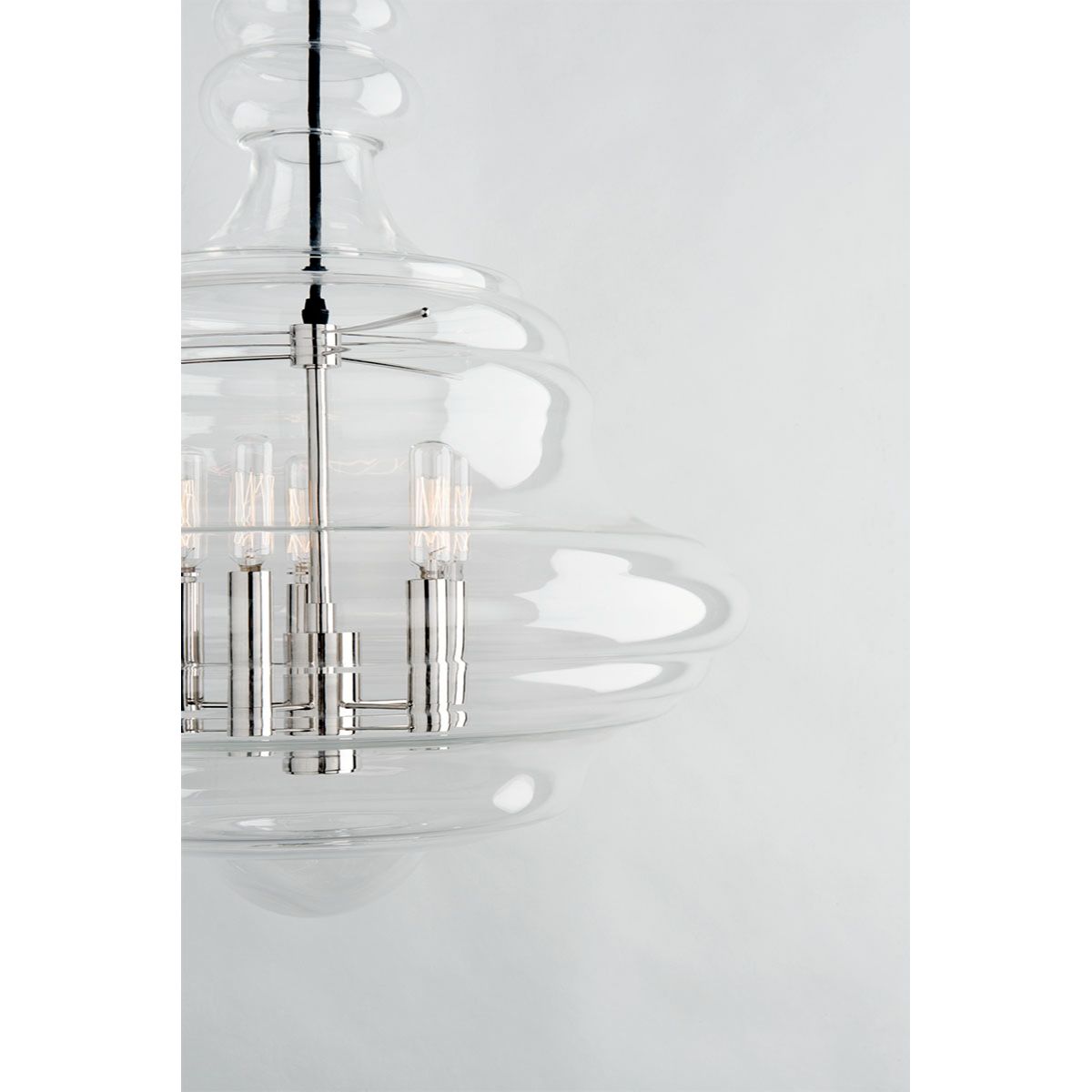 Washington 20 in. 5 Lights Pendant Light Polished Nickel Finish - Bees Lighting