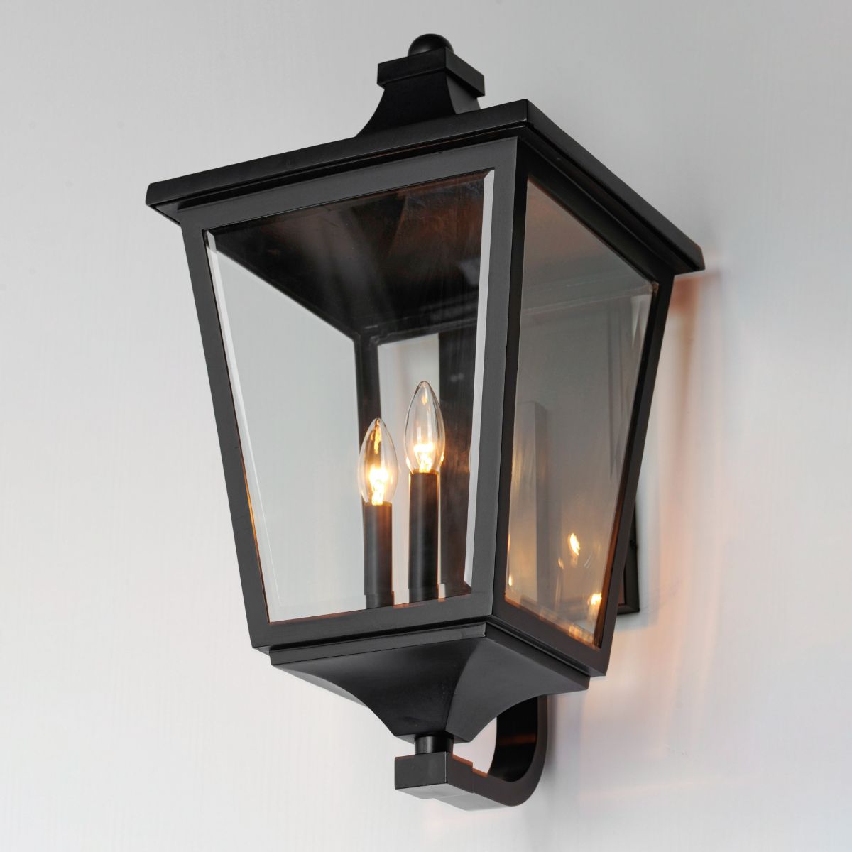 SUTTON PLACE VX 25 in. 3 Lights Outdoor Wall Light Black Finish - Bees Lighting