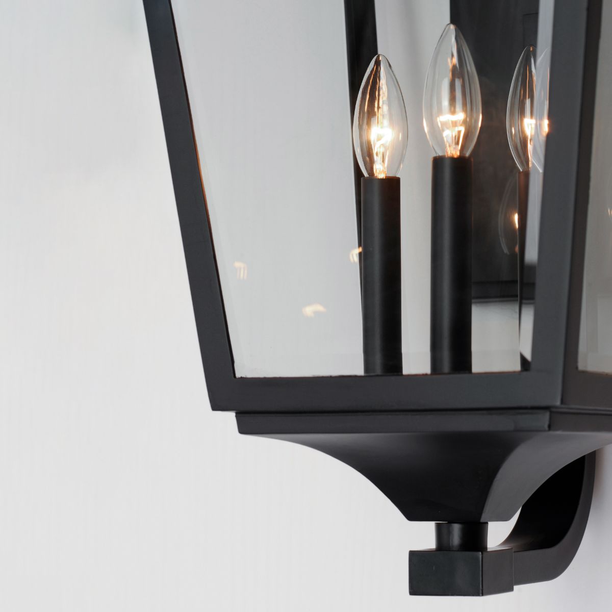 SUTTON PLACE VX 25 in. 3 Lights Outdoor Wall Light Black Finish - Bees Lighting