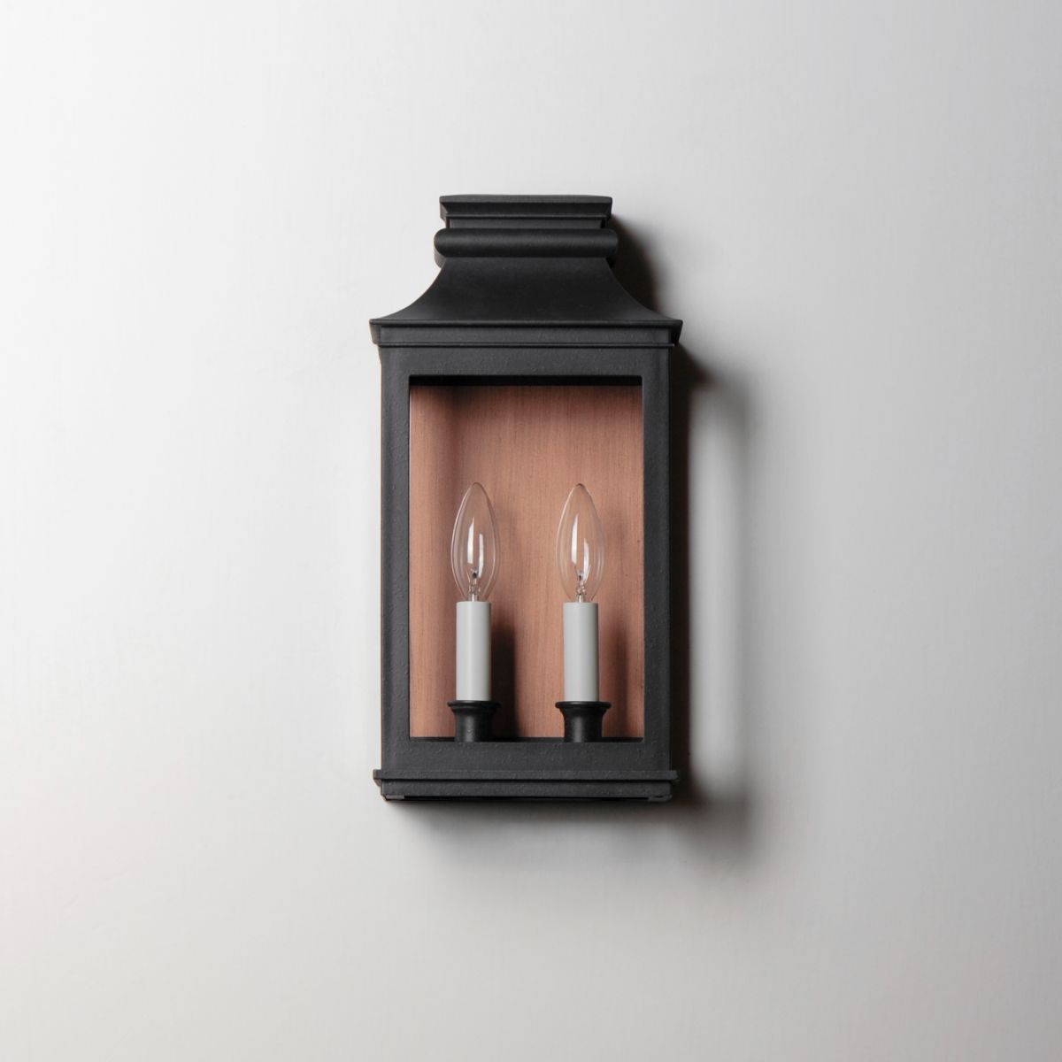 Savannah VX 15 in. 2 lights Outdoor Wall Sconce Antique Copper & Black Finish - Bees Lighting