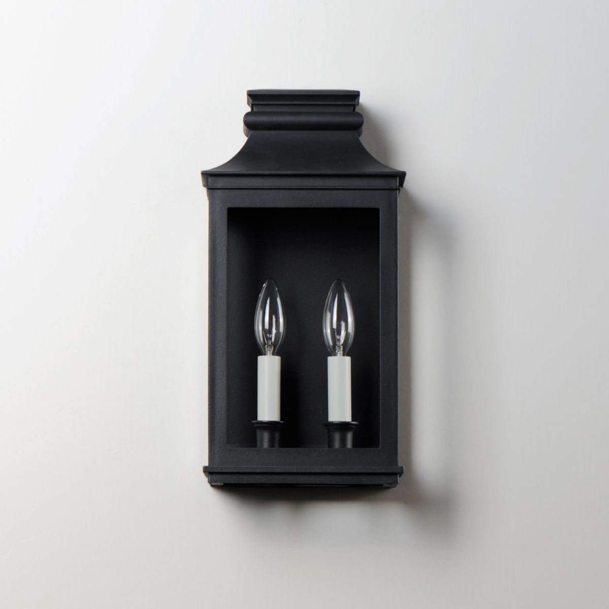 Savannah VX 15 in. 2 lights Outdoor Wall Sconce Black Finish - Bees Lighting