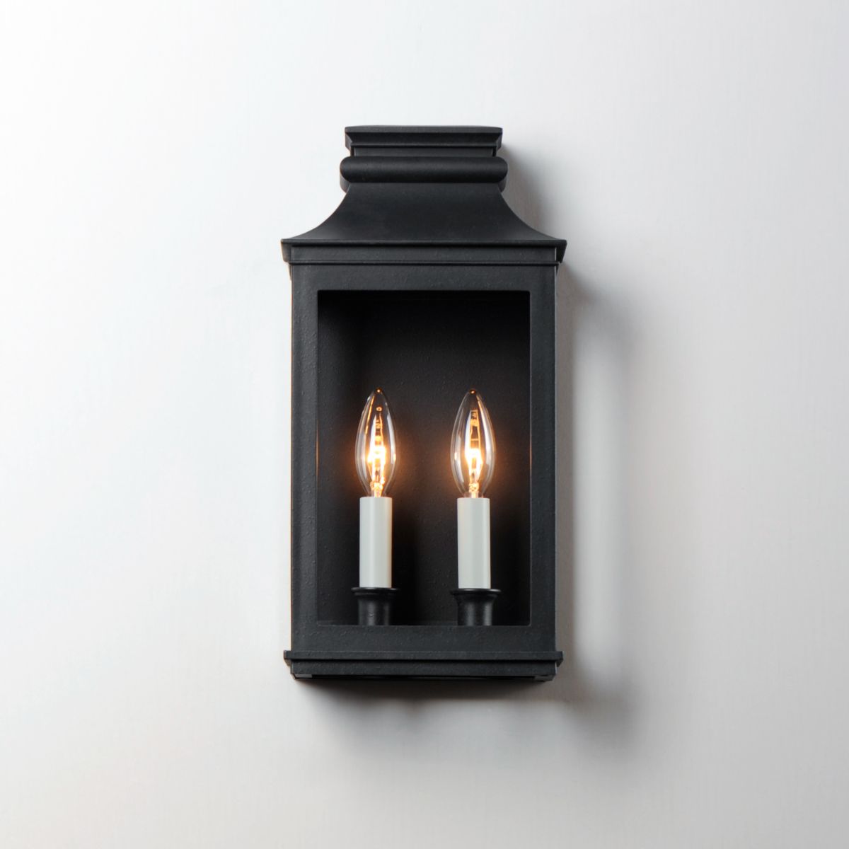 Savannah VX 15 in. 2 lights Outdoor Wall Sconce Black Finish - Bees Lighting