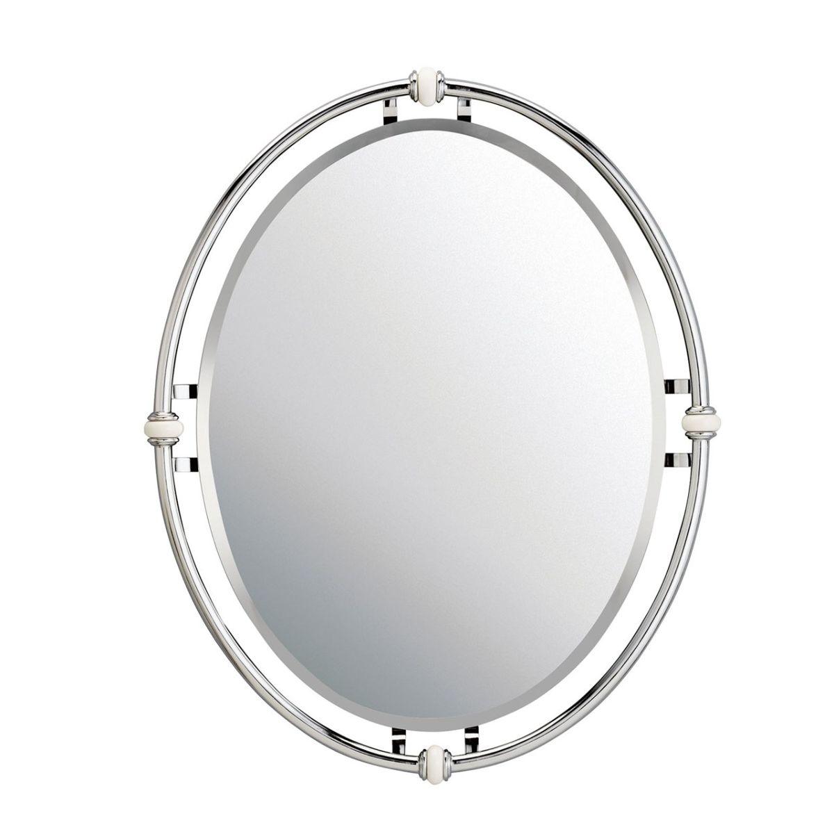 Pocelona 30 In. Wall Mirror Chrome finish - Bees Lighting
