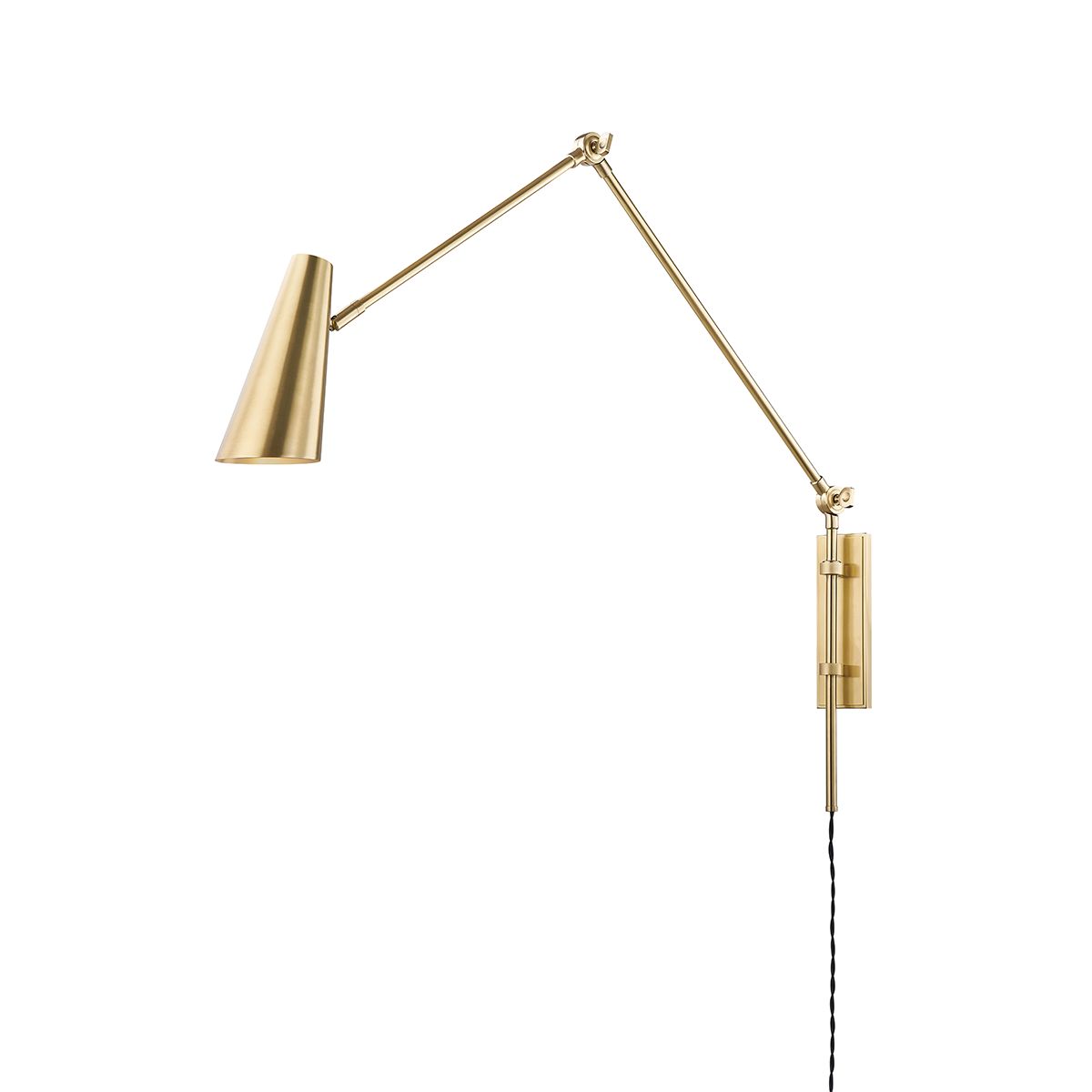Lorne Plug-in Swing Arm Wall Sconce - Bees Lighting