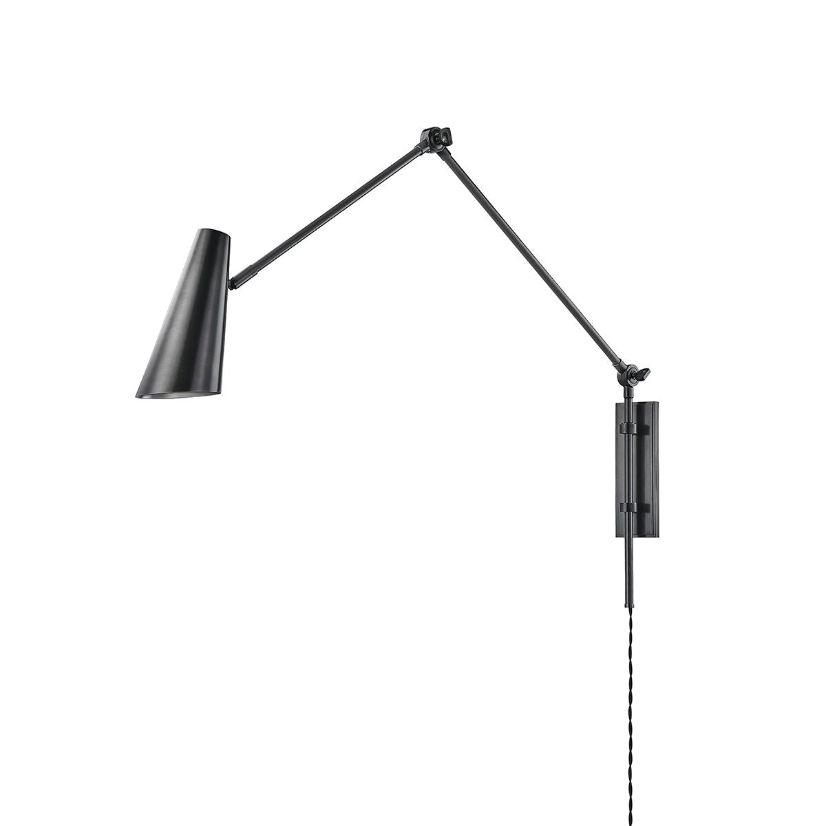 Lorne Plug-in Swing Arm Wall Sconce - Bees Lighting