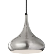 Belle 10" Medium Pendant, Brushed Steel Finish - Bees Lighting