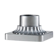 5.75" W x 3.44" H Pier Mount Base, Brushed Aluminum Finish