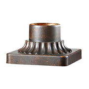 5.75" W x 3.44" H Pier Mount Base, Walnut Finish