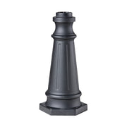 10" Aluminum Outdoor Post Base, Black