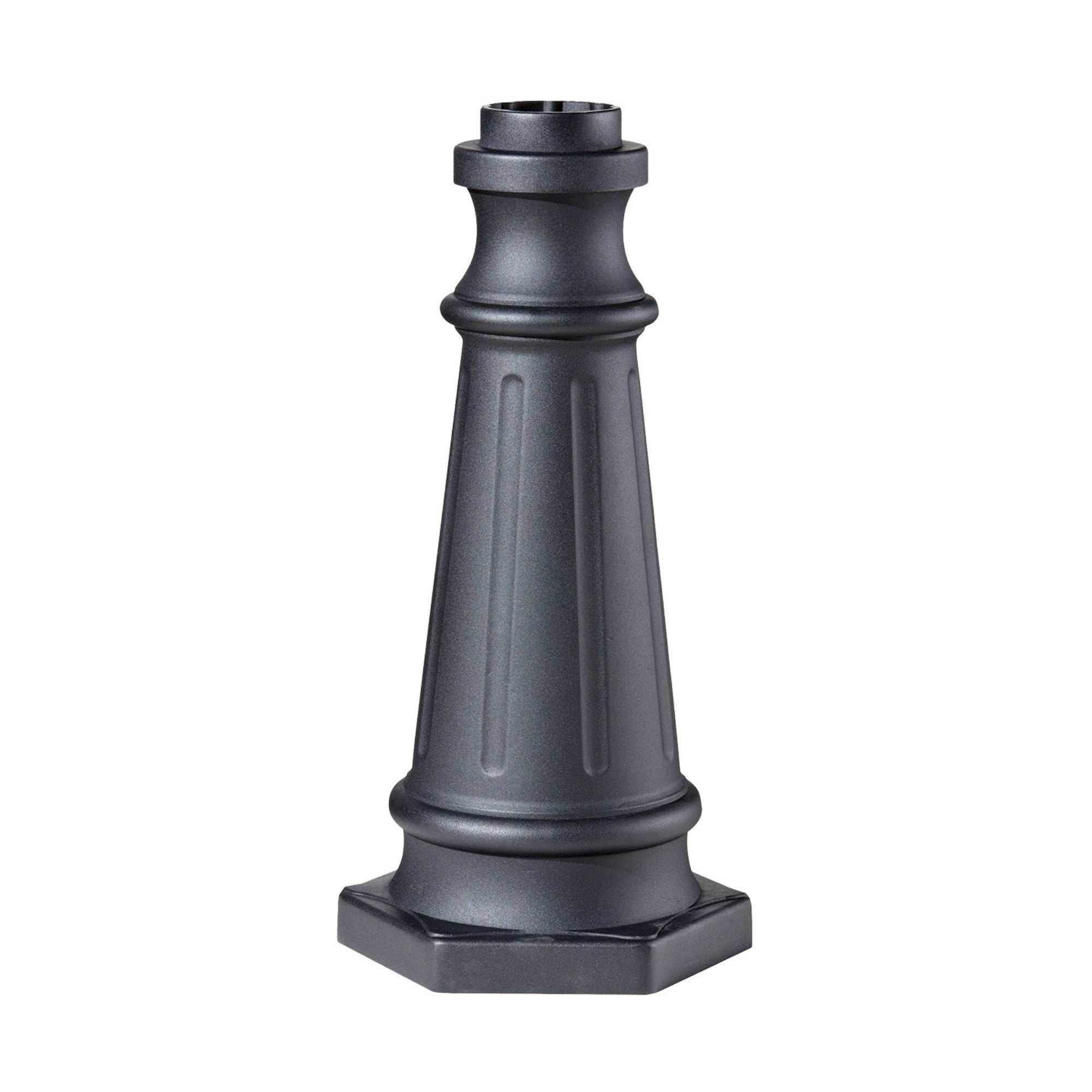 10" Aluminum Outdoor Post Base, Black