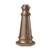 10" Aluminum Outdoor Post Base, Corinthian Bronze