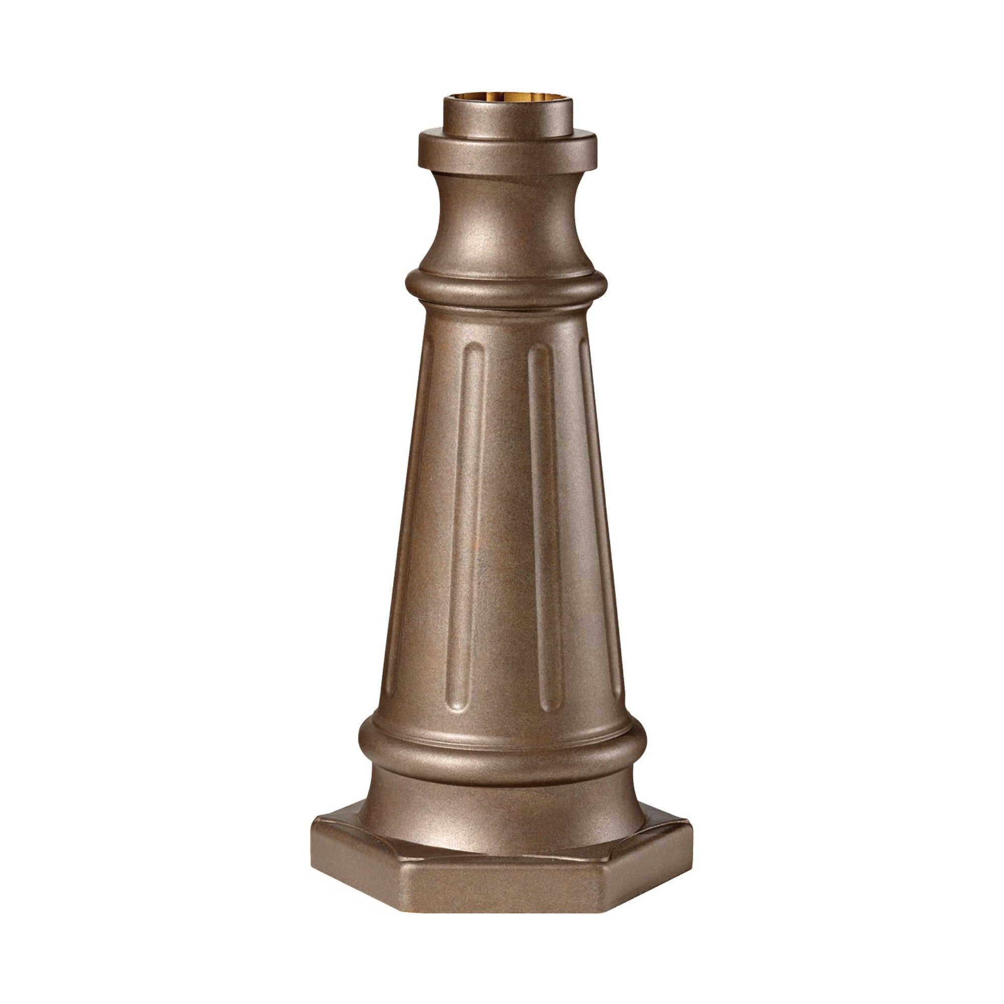10" Aluminum Outdoor Post Base, Corinthian Bronze