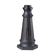 10" Aluminum Outdoor Post Base, Espresso