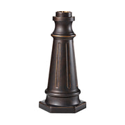 10" Aluminum Outdoor Post Base, Grecian Bronze