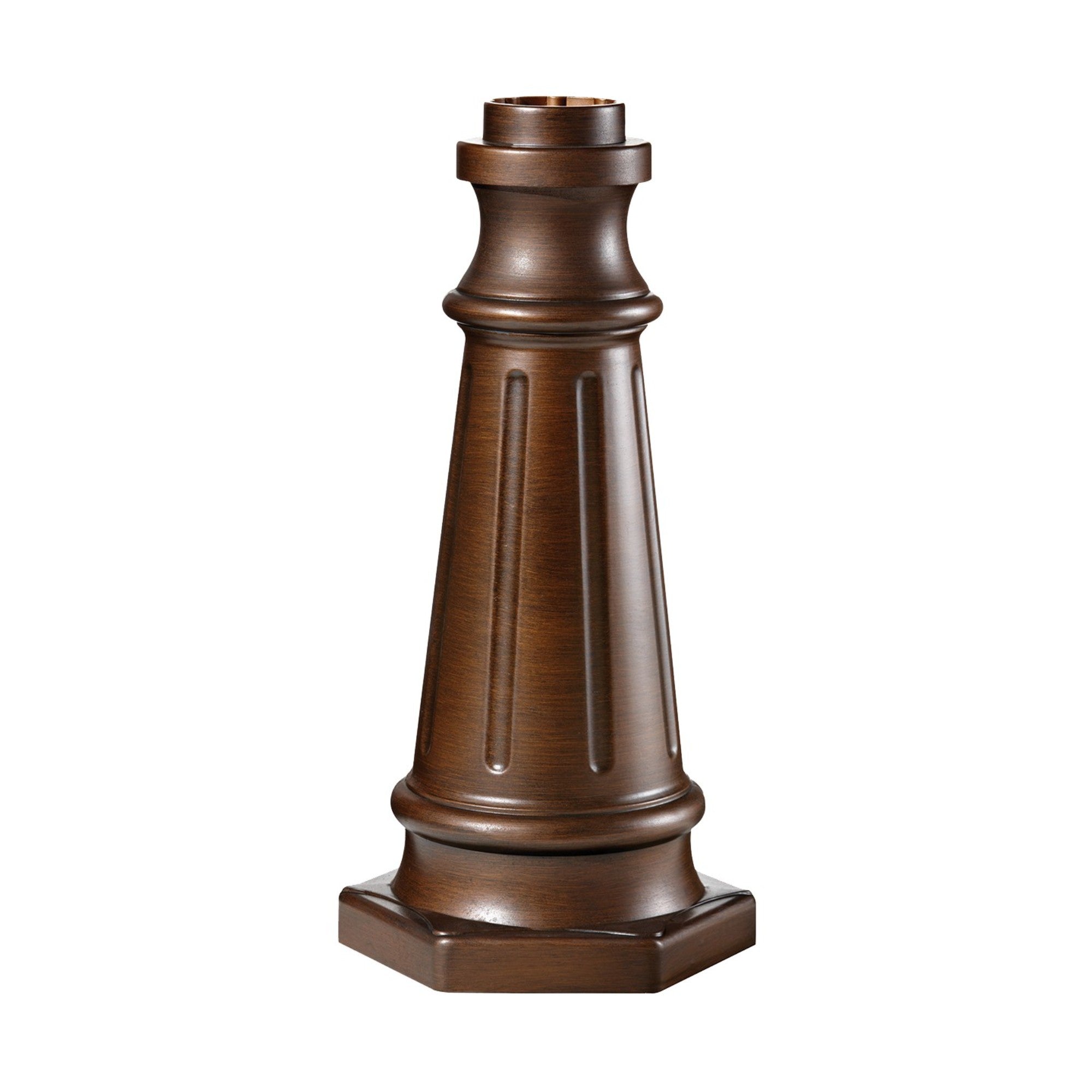 10" Aluminum Outdoor Post Base, Heritage Bronze