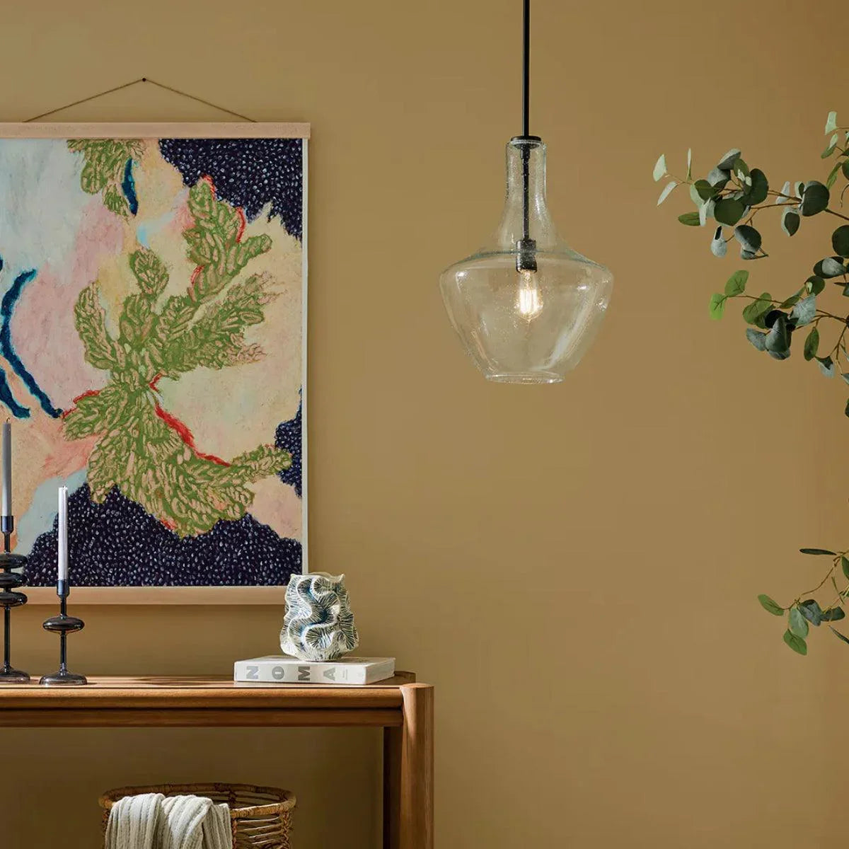 Everly 1-Light Bell Pendant Light - Bees Lighting