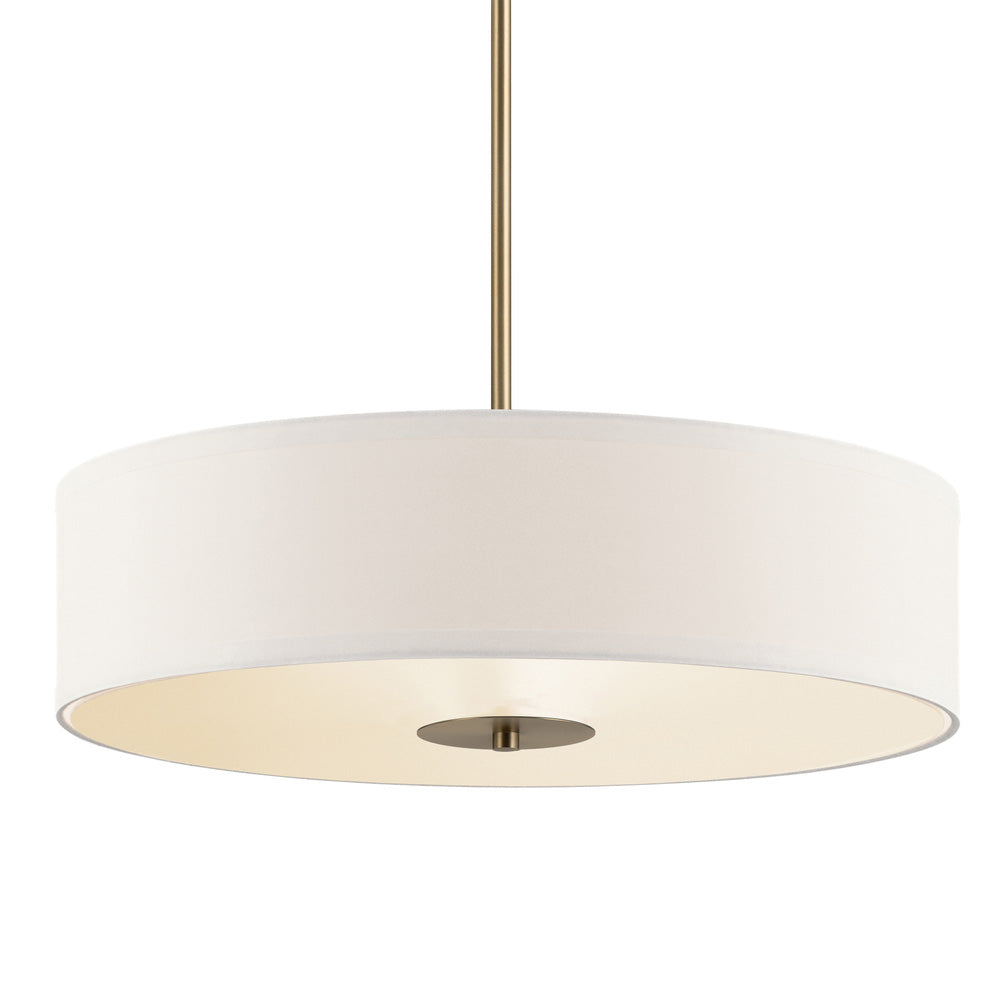 20 in. 3 Lights Convertible Pendant/Semi Flush Mount Light Classic Bronze Finish - Bees Lighting
