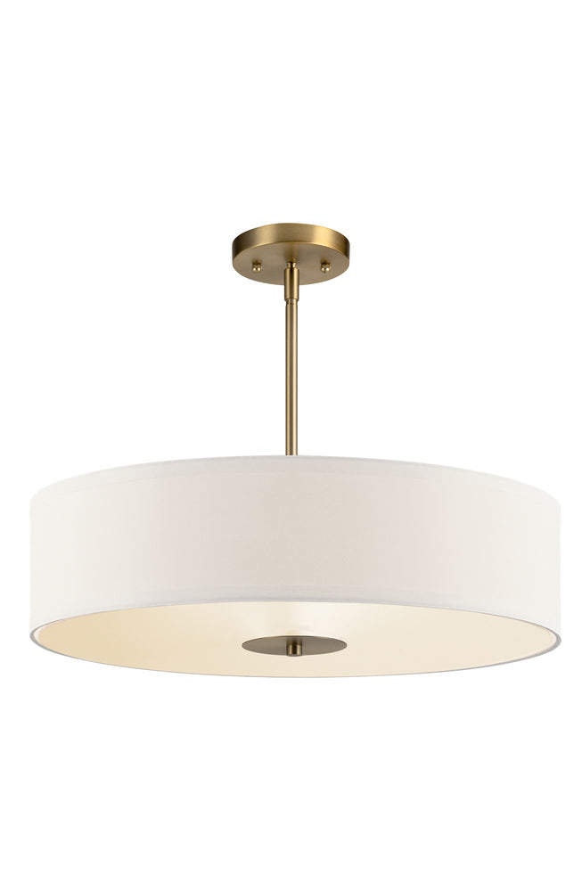 20 in. 3 Lights Convertible Pendant/Semi Flush Mount Light Classic Bronze Finish - Bees Lighting