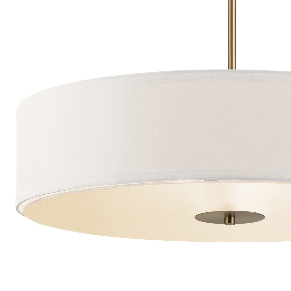 24 in. 3 Lights Convertible Pendant/Semi Flush Mount Light Classic Bronze Finish - Bees Lighting