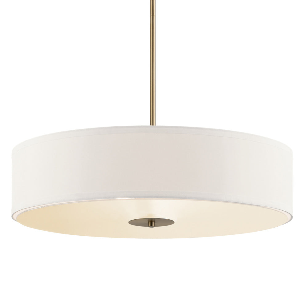 24 in. 3 Lights Convertible Pendant/Semi Flush Mount Light Classic Bronze Finish - Bees Lighting