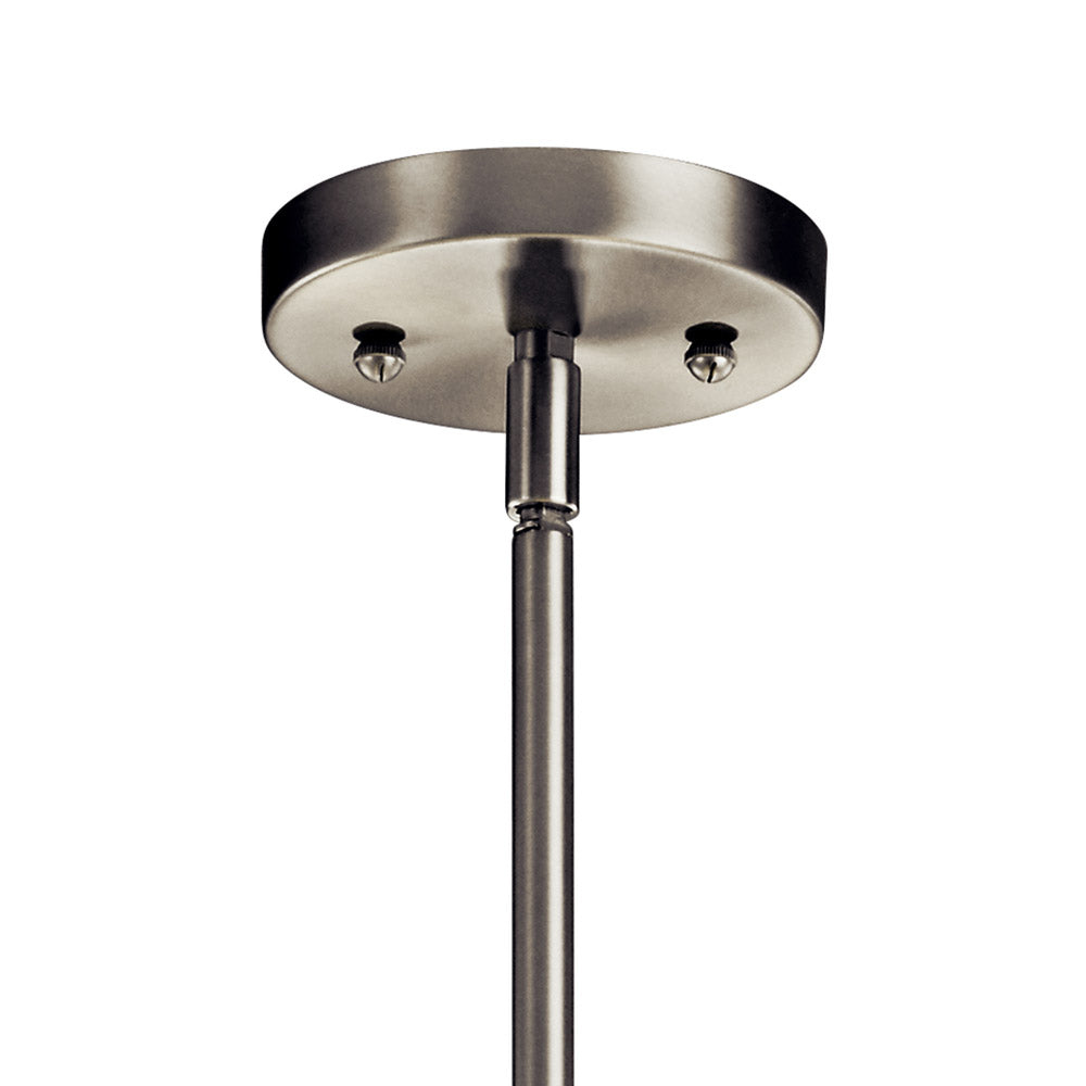 24 in. 3 Lights Convertible Pendant/Semi Flush Mount Light Nickel Finish - Bees Lighting