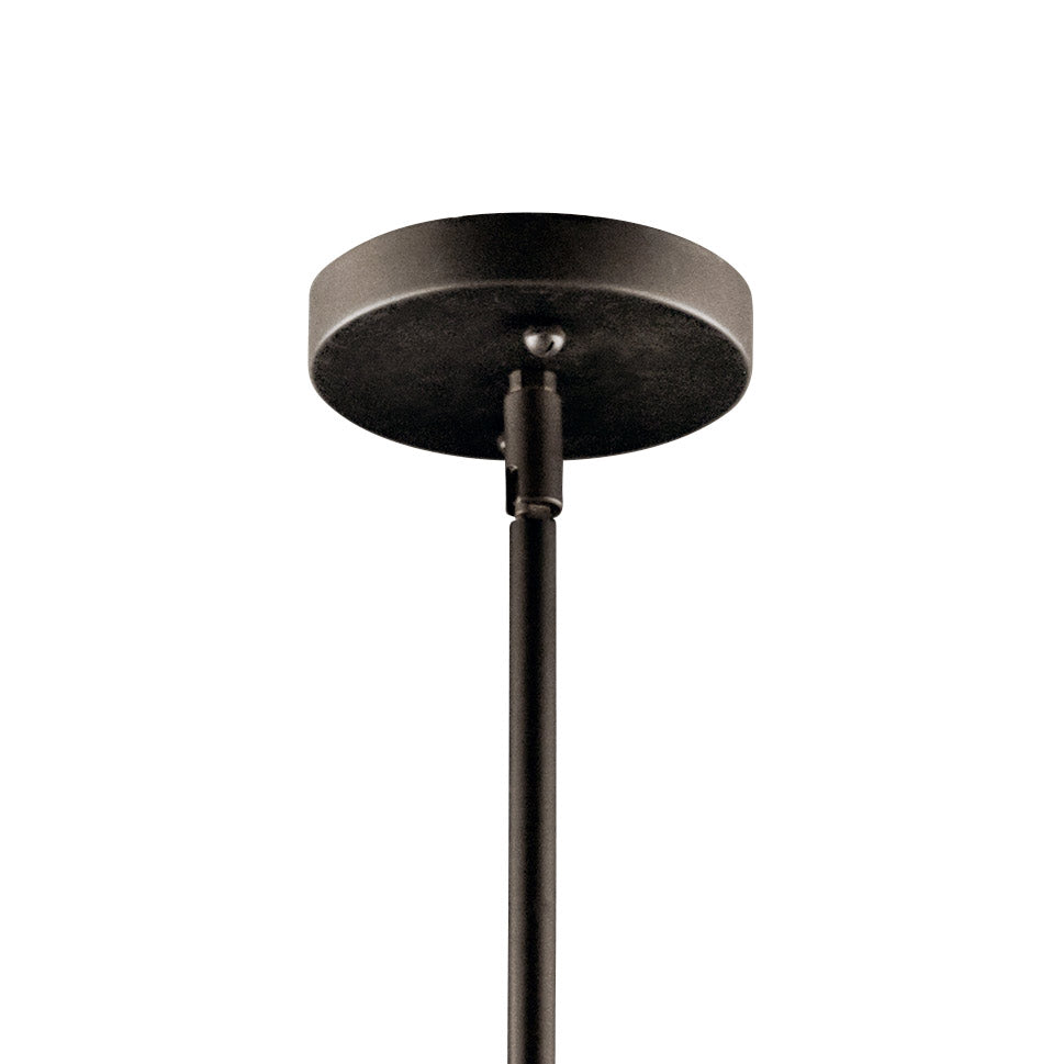 24 in. 3 Lights Convertible Pendant/Semi Flush Mount Light Olde Bronze Finish - Bees Lighting