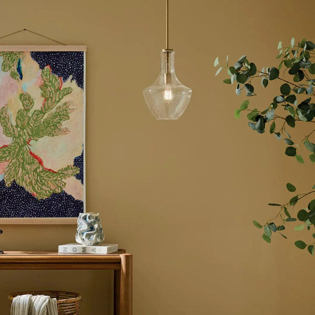 Everly 1-Light Bell Pendant Light - Bees Lighting