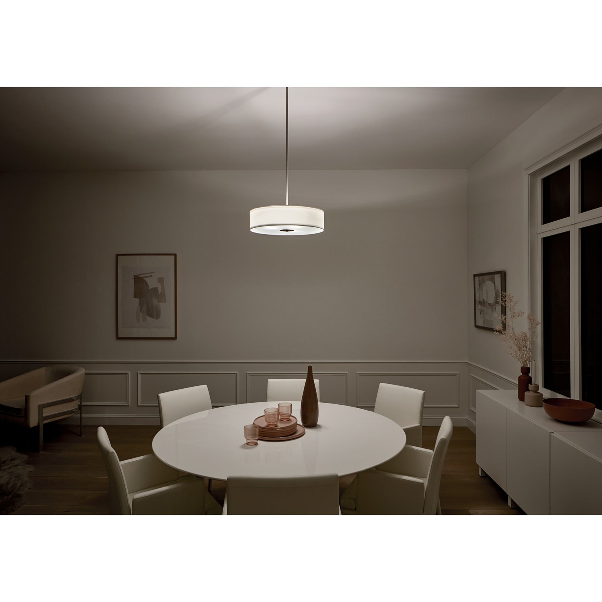 20" 3-Light Convertible Pendant, Olde Bronze Finish - Bees Lighting
