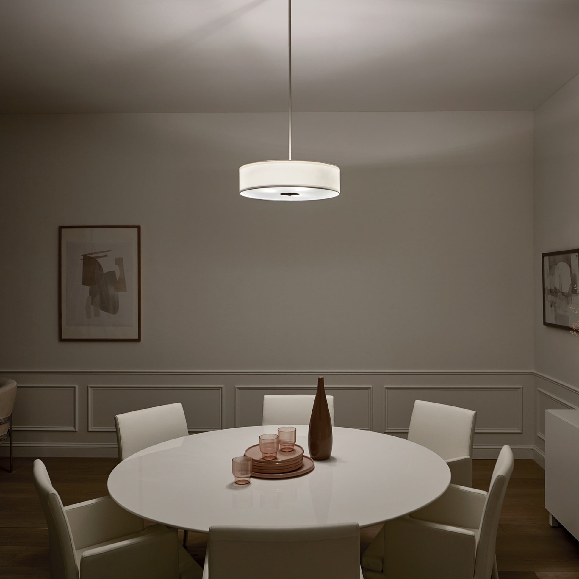20" 3-Light Convertible Pendant, Olde Bronze Finish - Bees Lighting