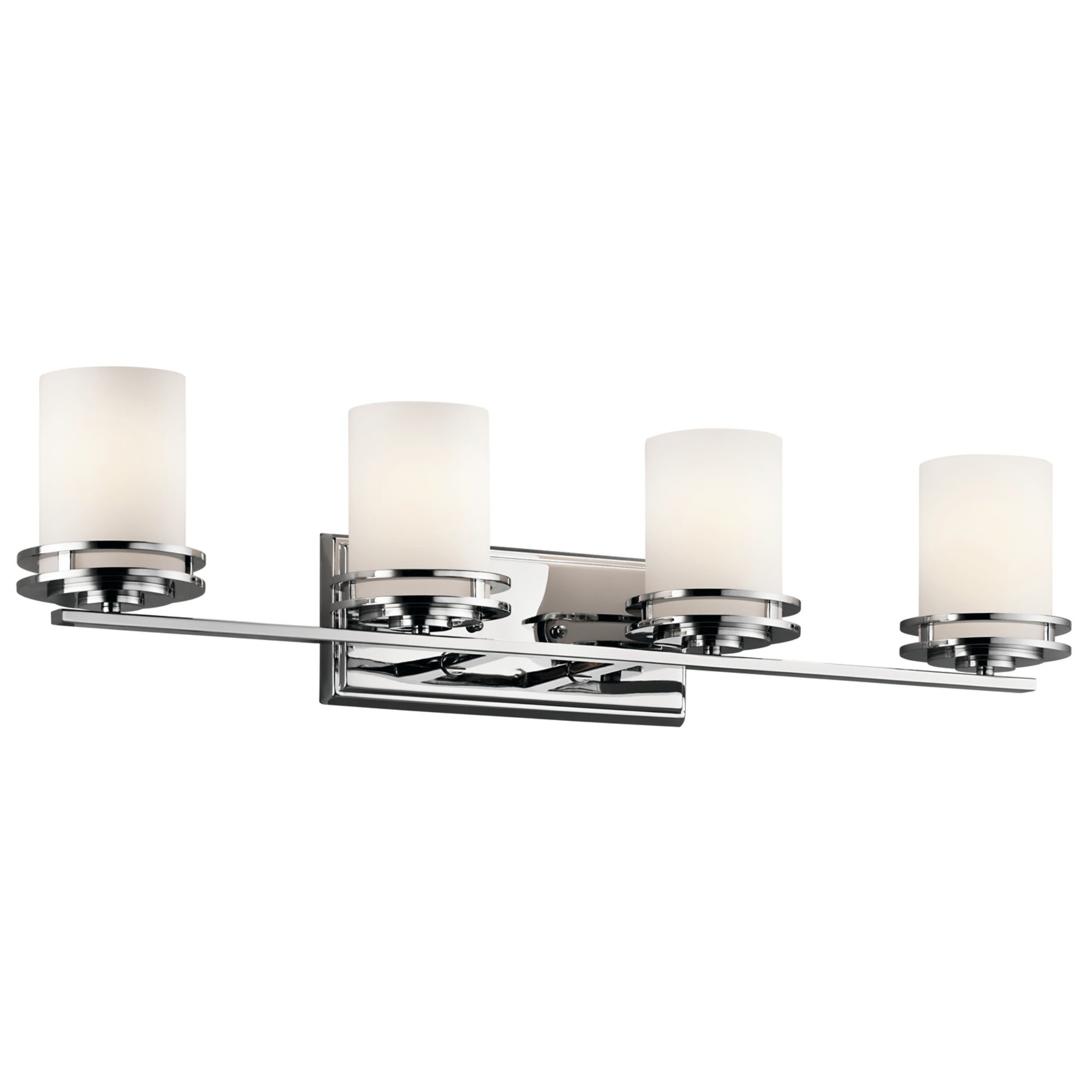 Hendrik 34" 4-Light Bath Vanity Light, Chrome Finish - Bees Lighting