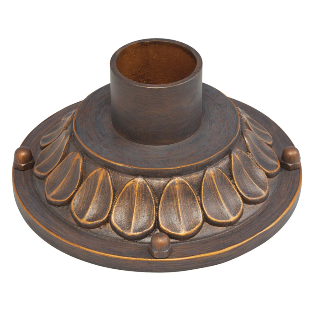 10 In. Aluminum Pier Mount Base Bronze finish - Bees Lighting