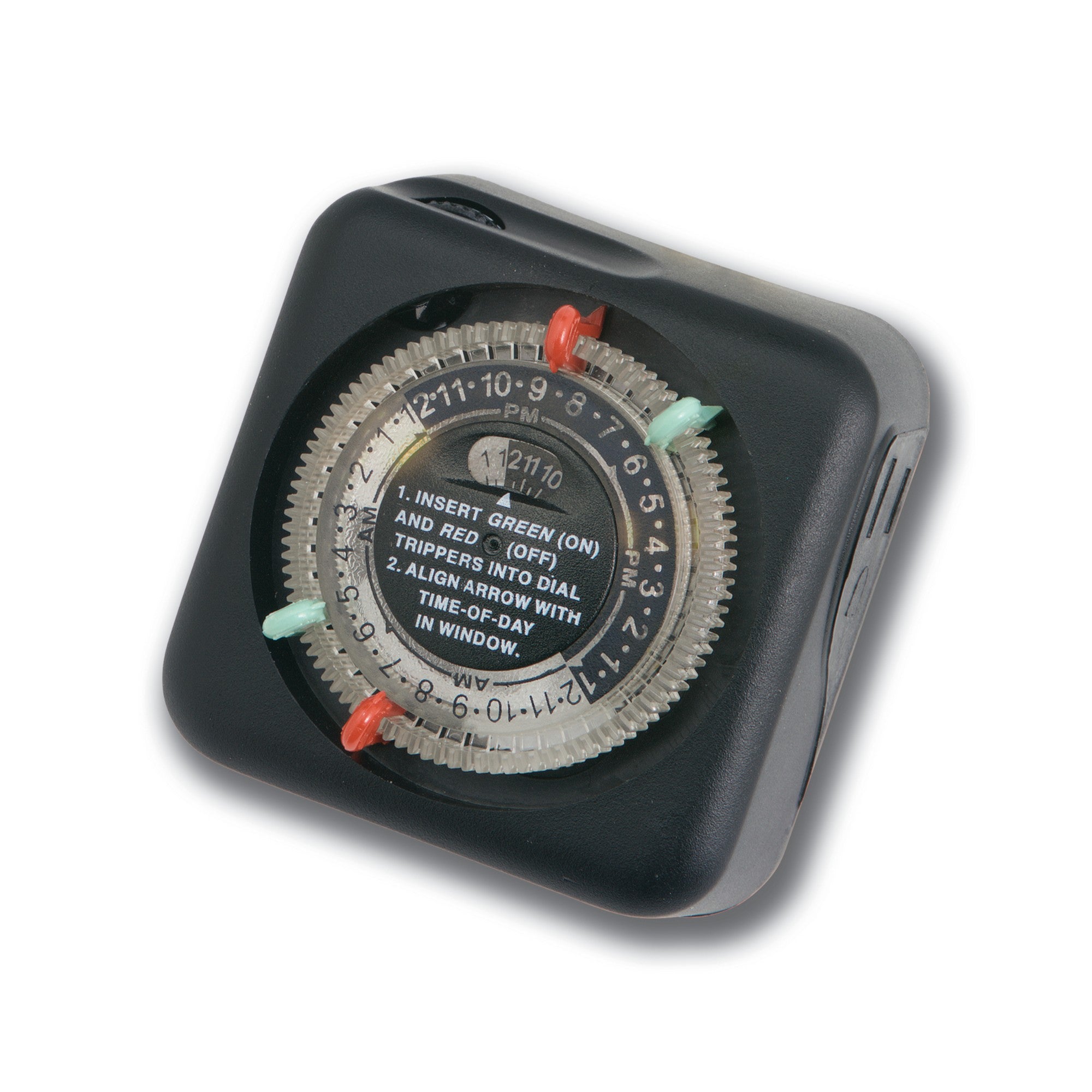 24 Hours Plug-In Mechanical Transformer Timer Black - Bees Lighting