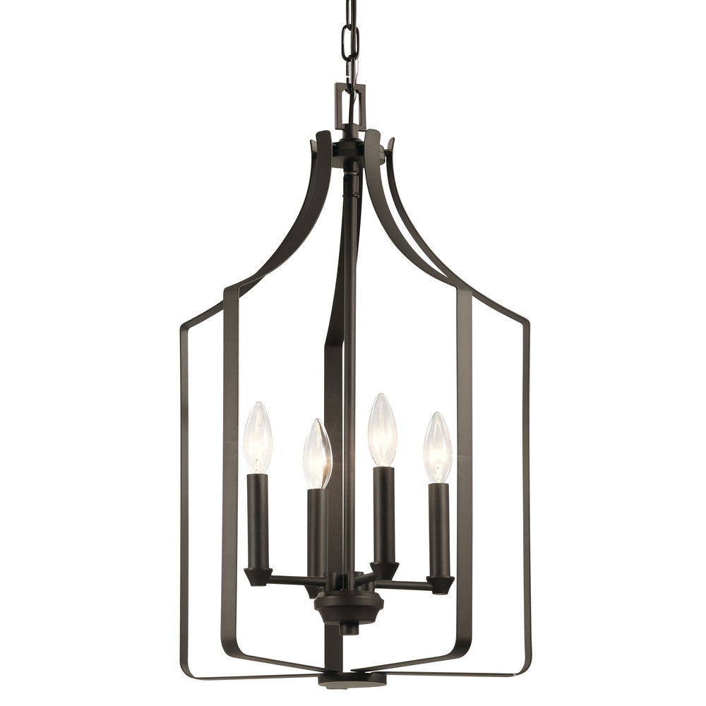 Morrigan 15 in. 4 Lights Chandelier Bronze Finish - Bees Lighting