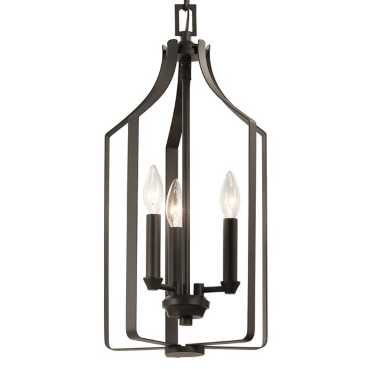 Morrigan 10 in. 3 Lights Pendant Light Bronze Finish - Bees Lighting