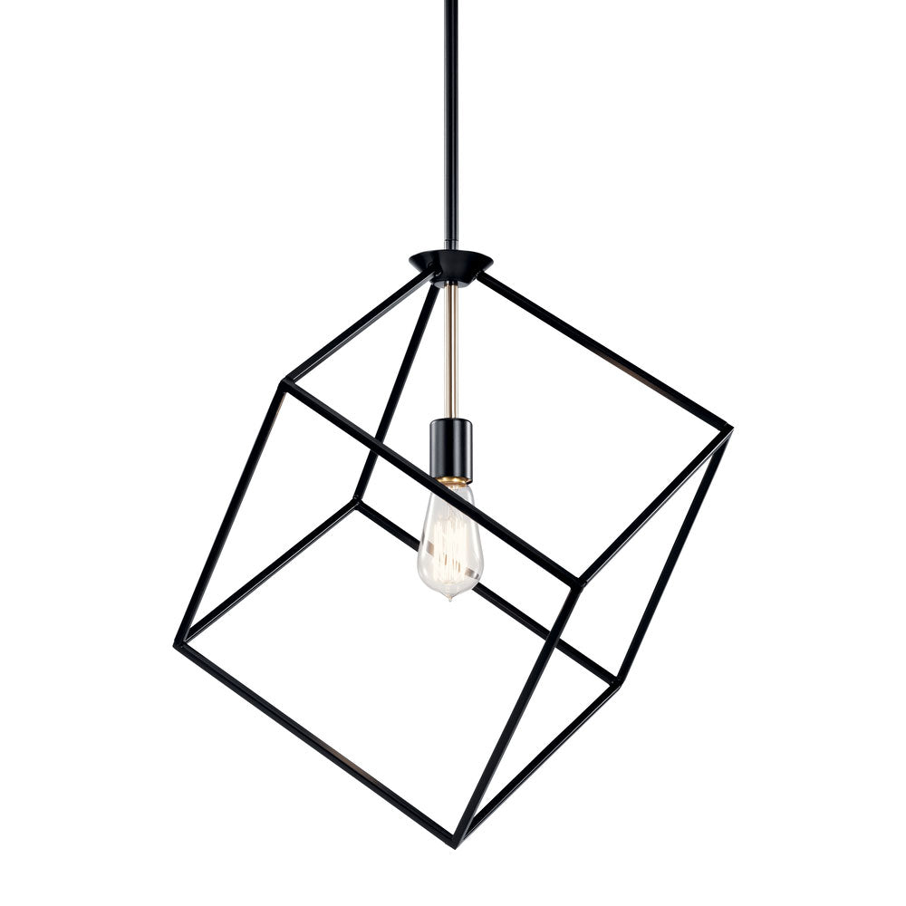 Cartone 17 in. Pendant Light Black Finish - Bees Lighting