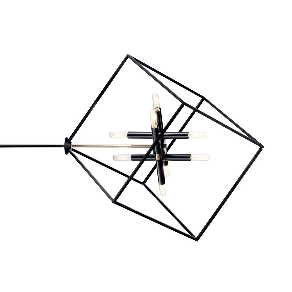 Cartone 26 In. 8 Lights Pendant Light Black Finish - Bees Lighting