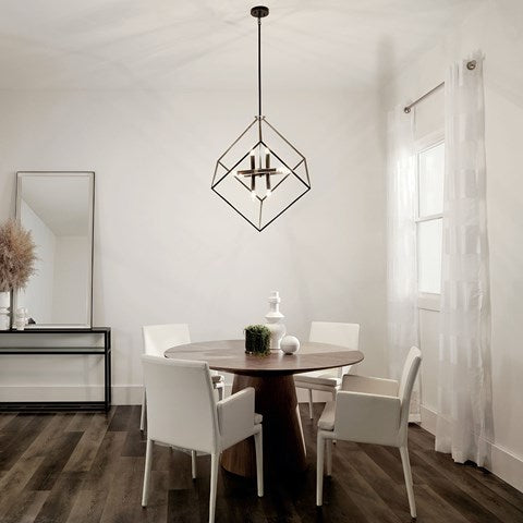 Cartone 26 In. 8 Lights Pendant Light Bronze Finish - Bees Lighting