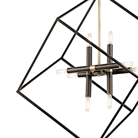 Cartone 26 In. 8 Lights Pendant Light Bronze Finish - Bees Lighting