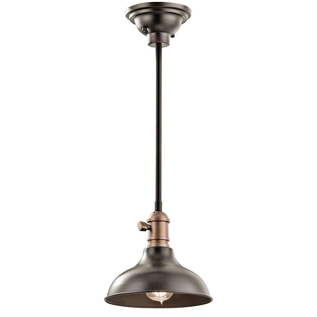 Cobson 8 In. Pendant Light Bronze Finish - Bees Lighting