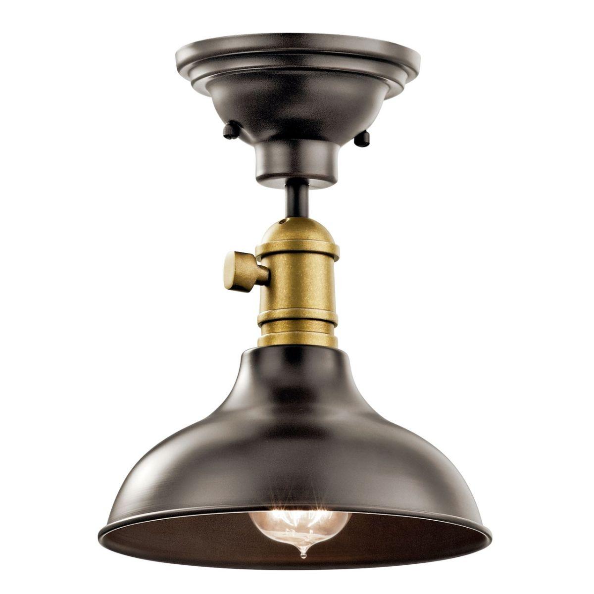 Cobson 8 In. Pendant Light Bronze Finish - Bees Lighting