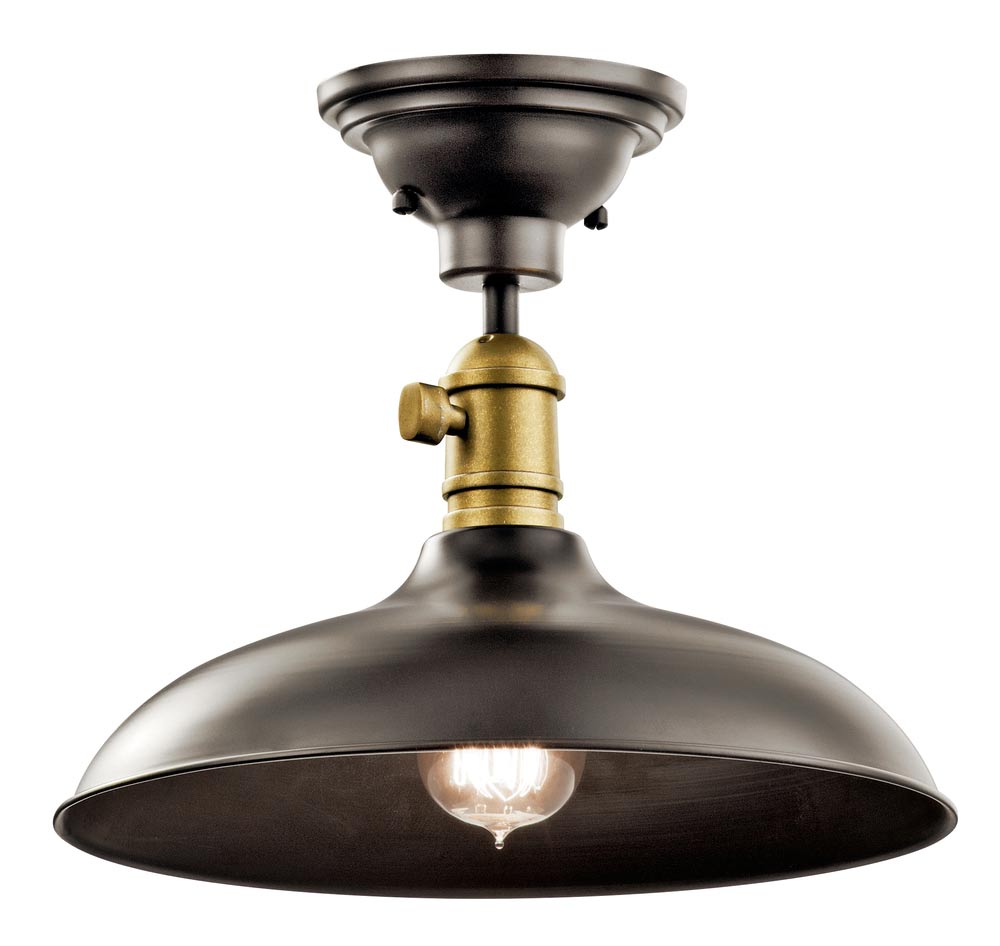 Cobson 12 in. Pendant Light Bronze Finish - Bees Lighting