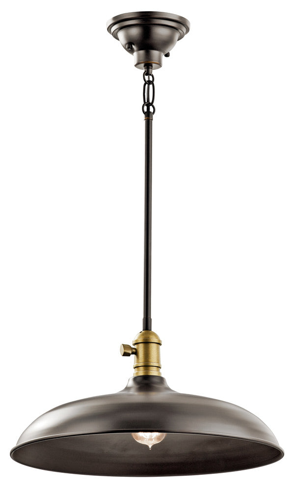 Cobson 16 in. Pendant Light Bronze Finish - Bees Lighting