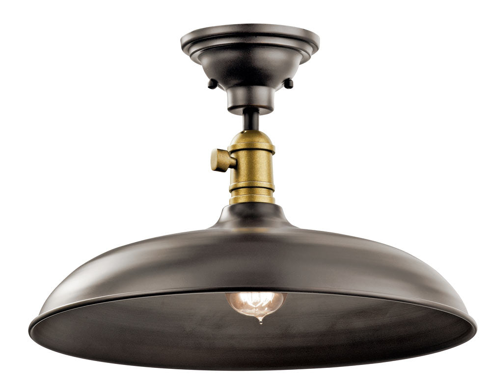Cobson 16 in. Pendant Light Bronze Finish - Bees Lighting