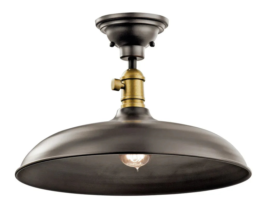 Cobson Convertible Pendant/Semi flush Mount Light Bronze - Bees Lighting