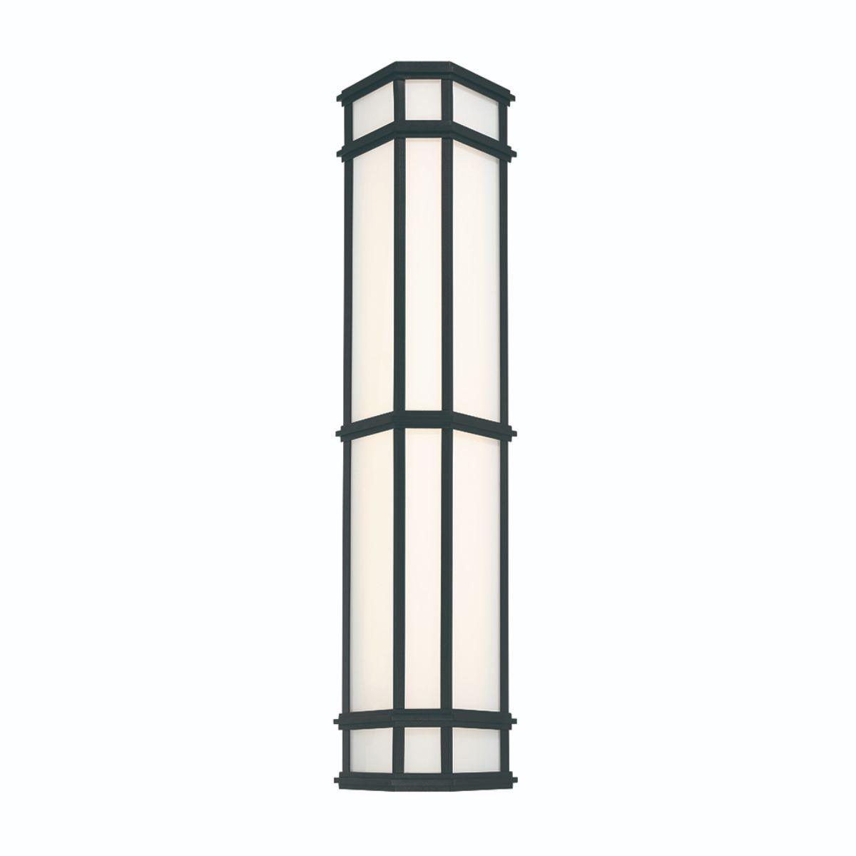 Monte 29 In. LED Outdoor Wall Sconce Satin Black Finish