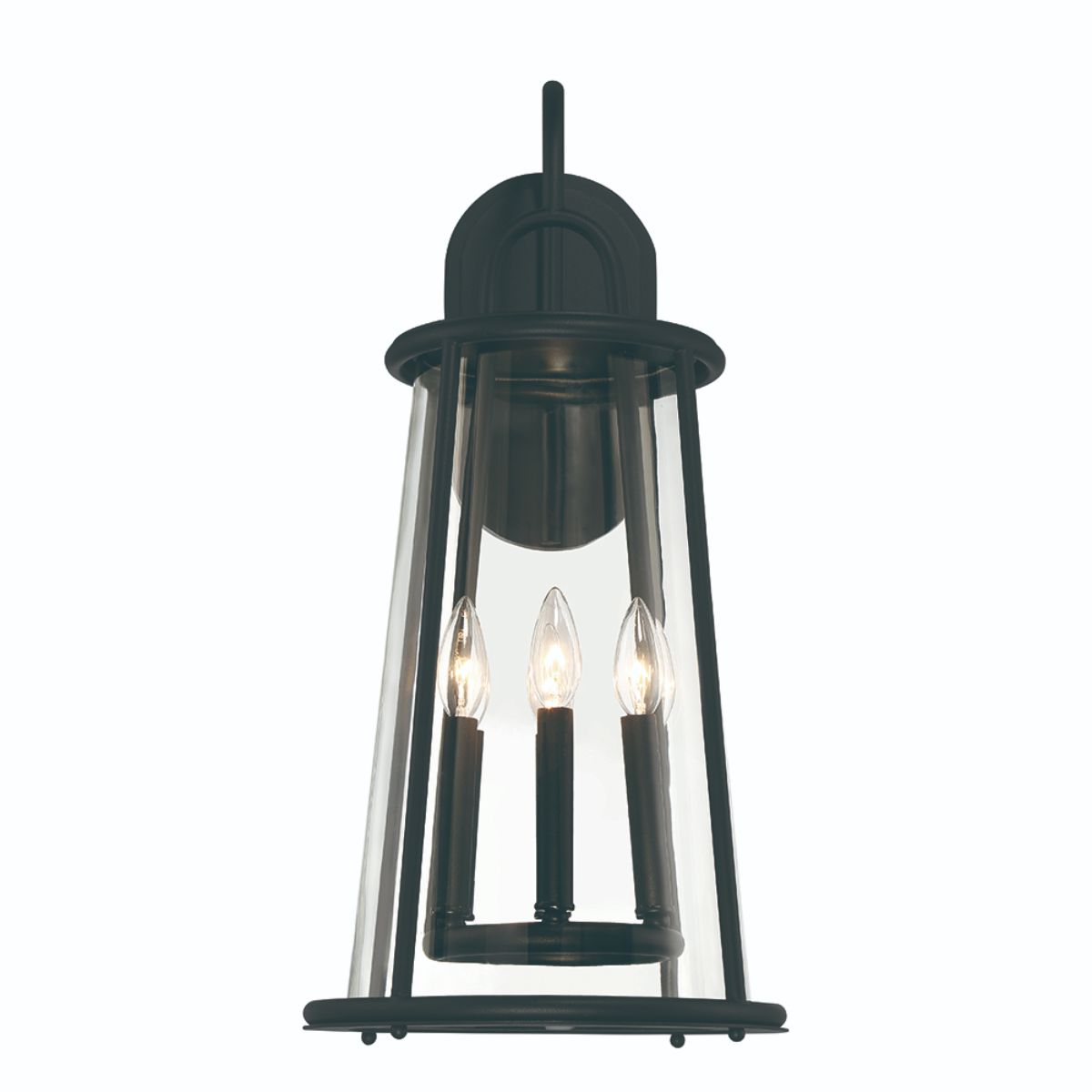 Daulle 22 In. 6 lights Outdoor Wall Sconce Satin Black Finish