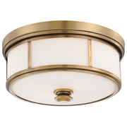 Harbour Point 14" 2-Light Flush Mount, Liberty Gold Finish - Bees Lighting